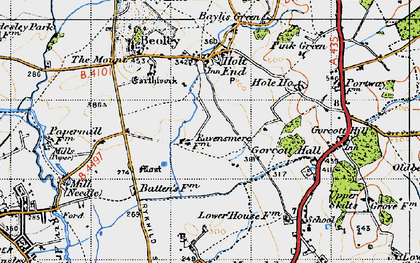 Old map of Moon's Moat in 1947