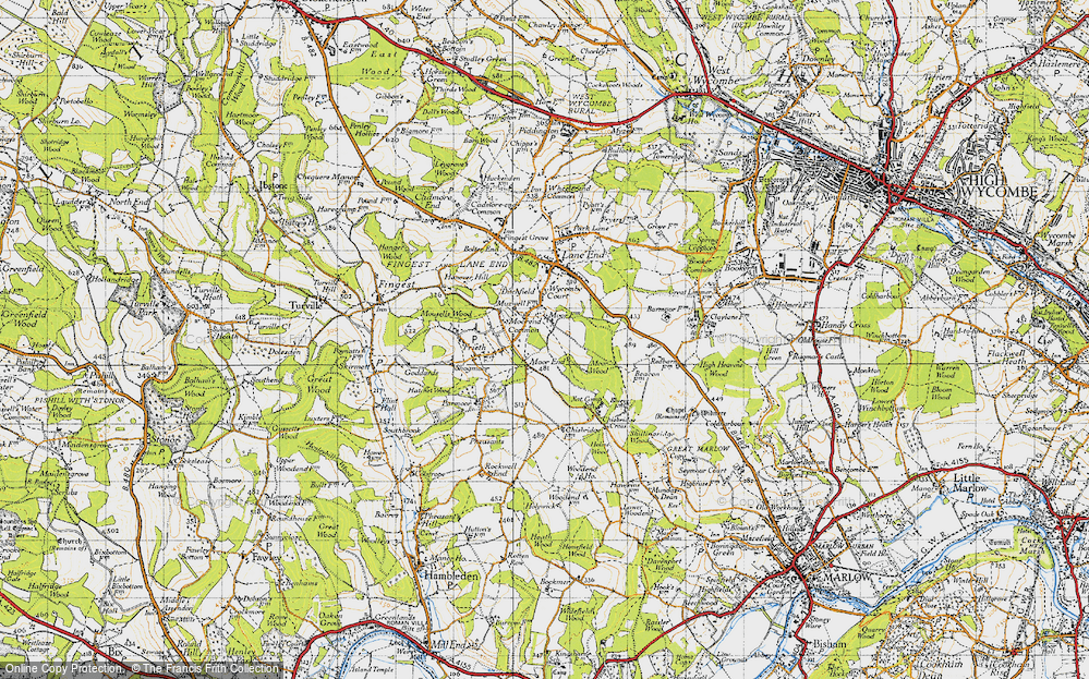 Old Map of Moor Common, 1947 in 1947