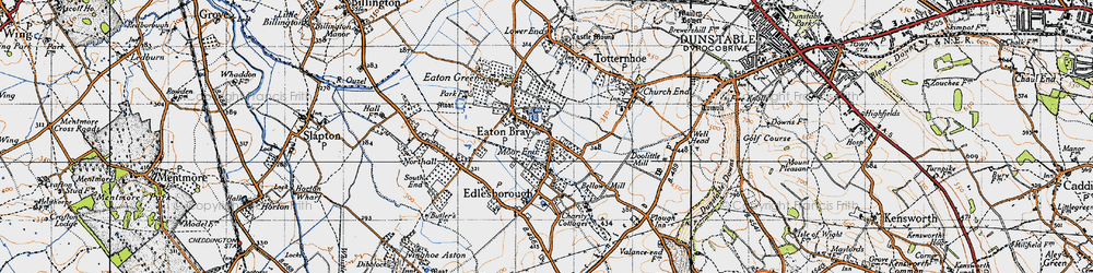 Old map of Moor End in 1946