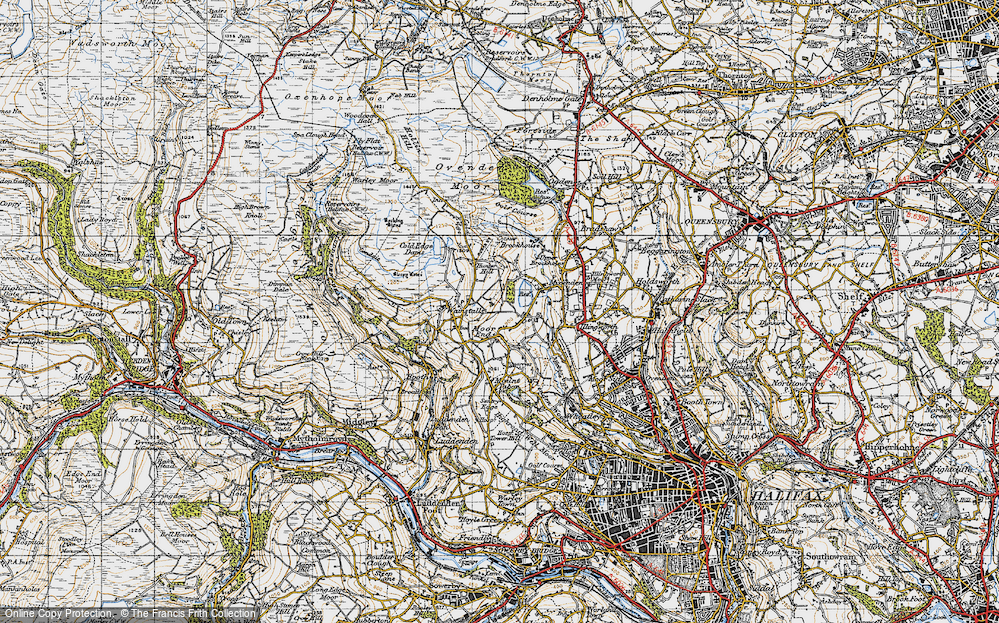 Old Map of Moor End, 1947 in 1947