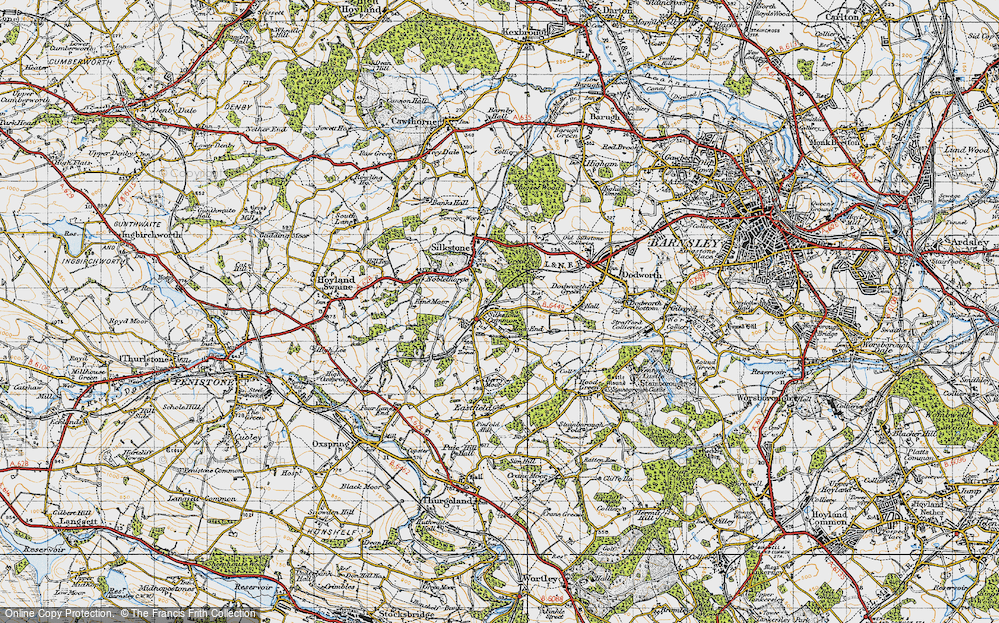 Old Map of Moor End, 1947 in 1947