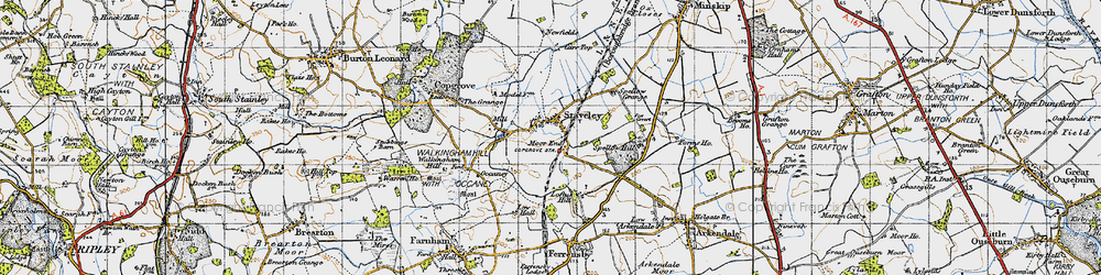 Old map of Loftus Hill in 1947
