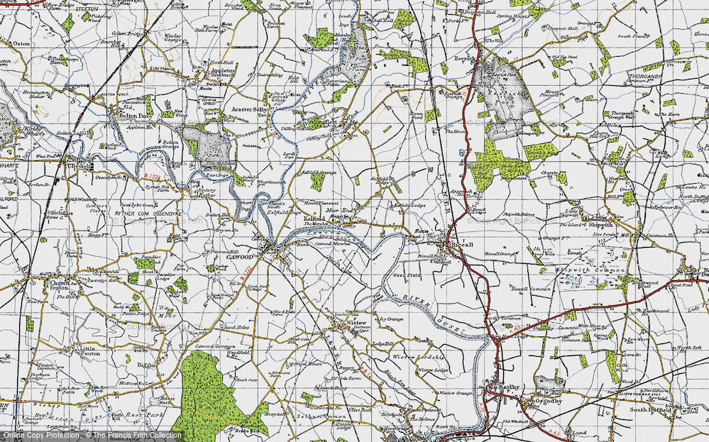 Old Map of Moor End, 1947 in 1947