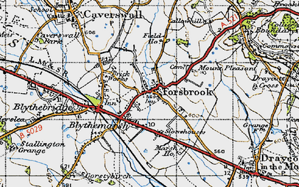 Old map of Moor Green in 1946