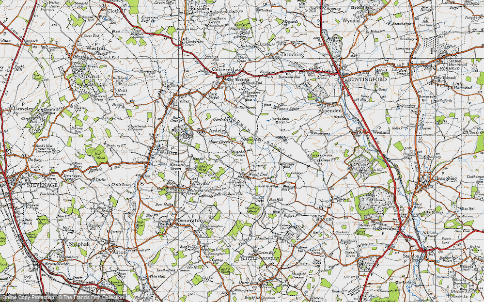 Old Map of Moor Green, 1946 in 1946