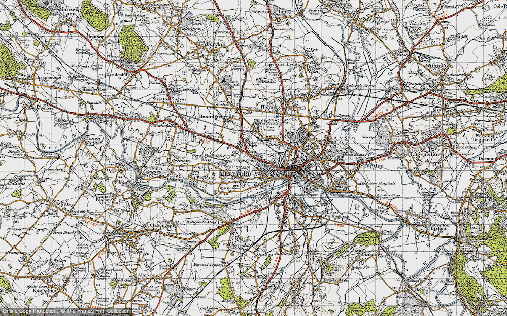 Old Map of Moor Park, 1947 in 1947