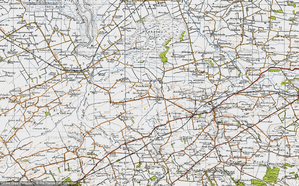 Old Map of Moor Row, 1947 in 1947