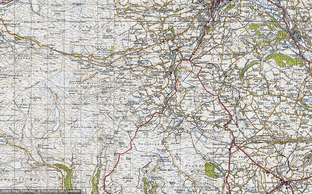 Old Map of Moor Side, 1947 in 1947