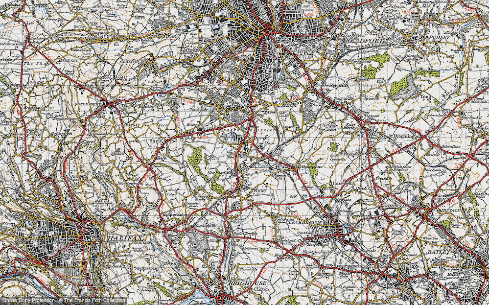 Old Map of Moor Side, 1947 in 1947
