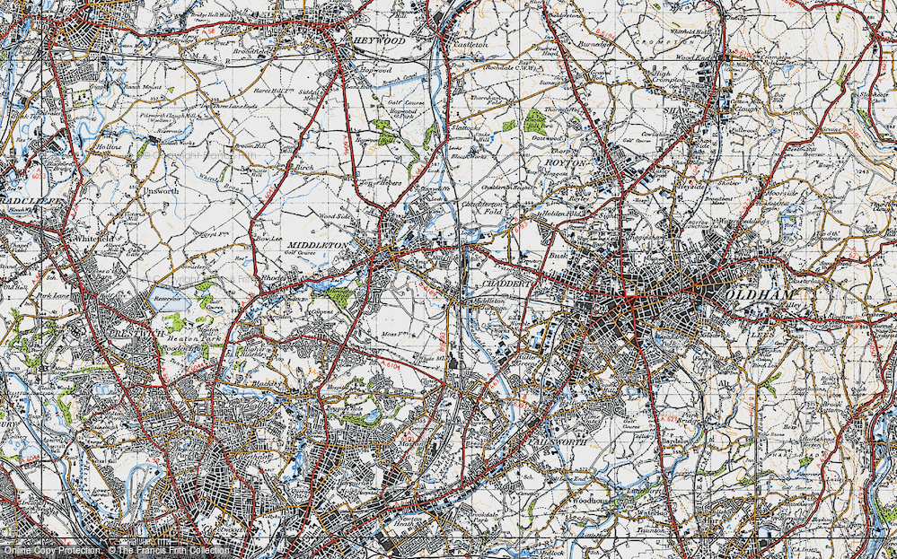 Old Map of Moorclose, 1947 in 1947