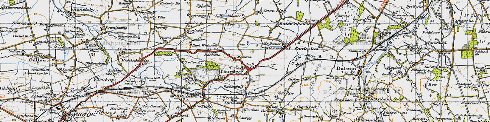 Old map of Moorend in 1947