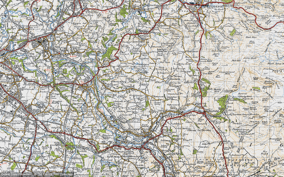 Old Map of Moorend, 1947 in 1947
