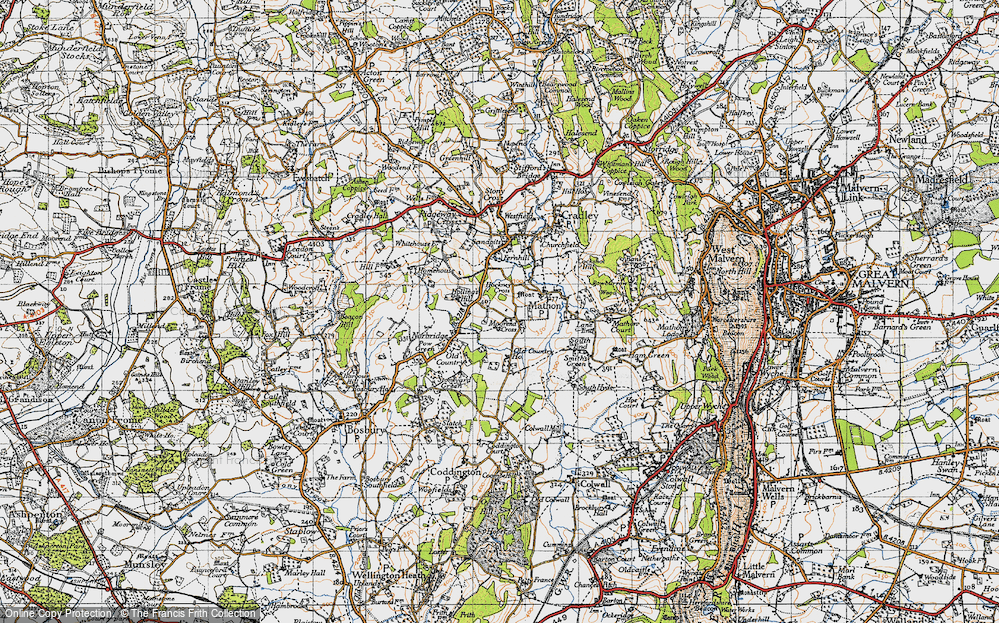 Old Map of Moorend Cross, 1947 in 1947