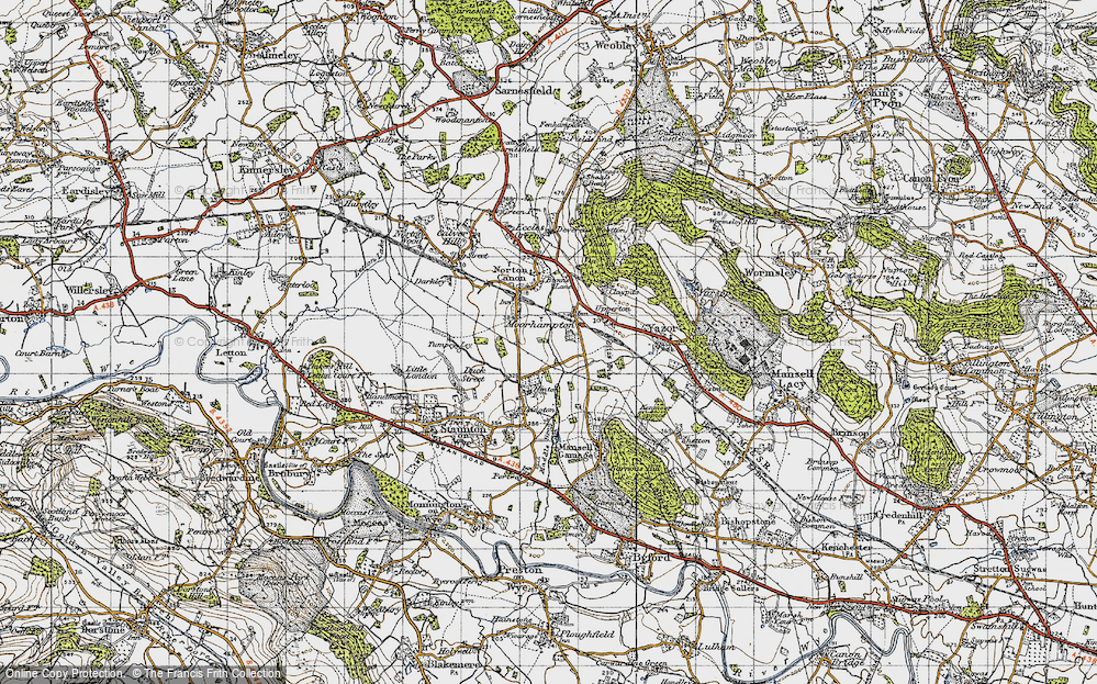 Old Map of Moorhampton, 1947 in 1947