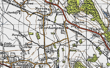Old map of Moorhampton in 1947
