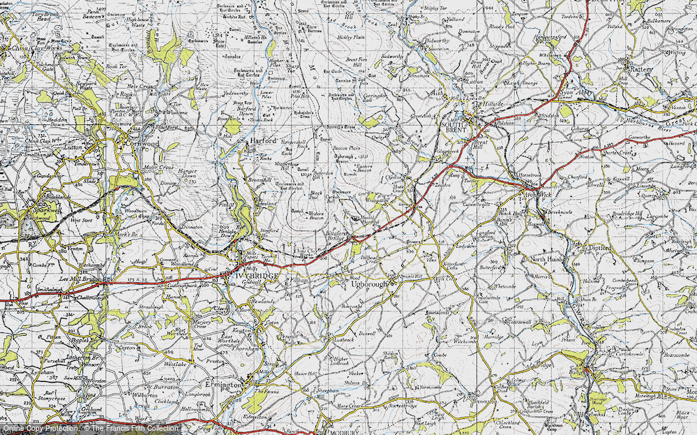 Old Map of Moorhaven Village, 1946 in 1946