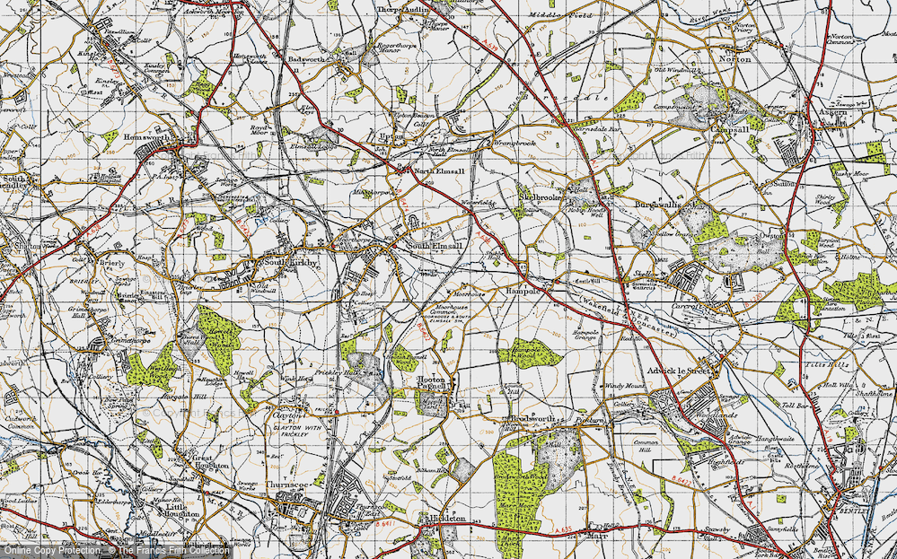 Old Map of Moorhouse, 1947 in 1947