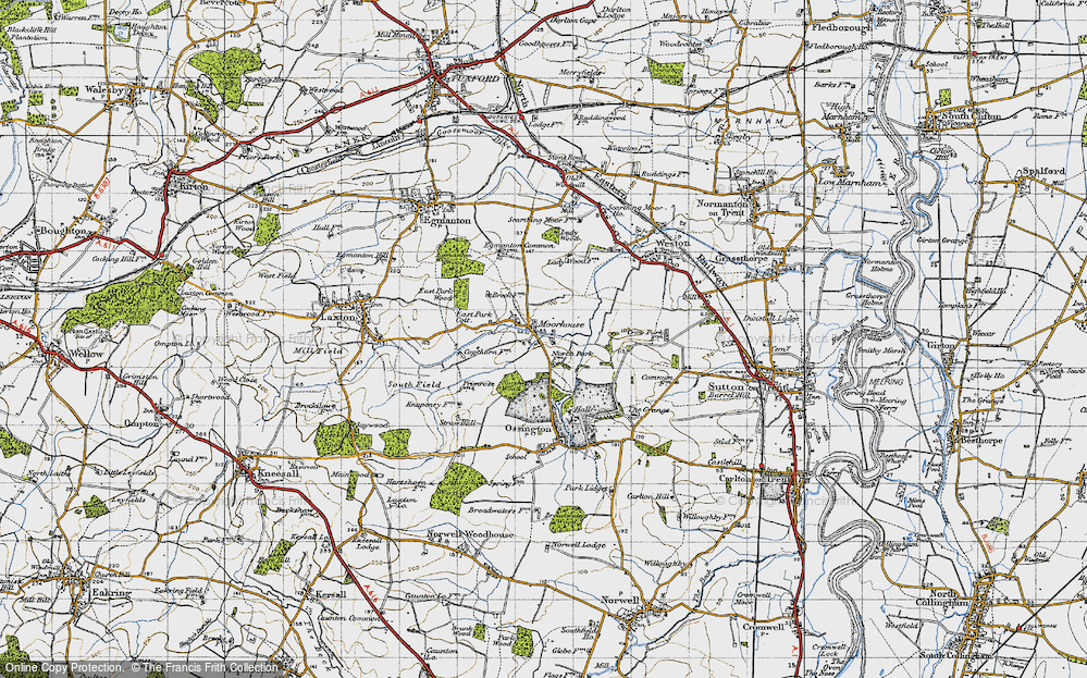 Old Map of Moorhouse, 1947 in 1947