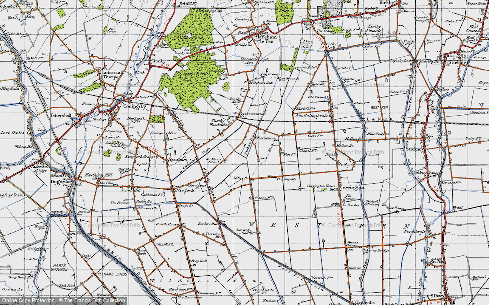 Old Map of Moorhouses, 1946 in 1946