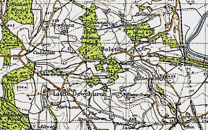 Old map of Moors, The in 1947