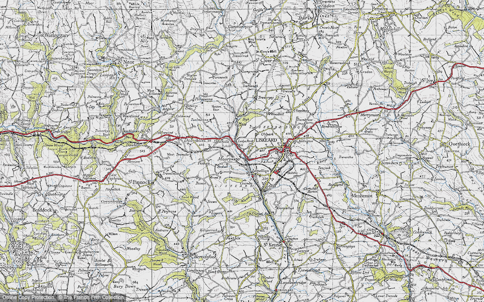 Old Map of Moorswater, 1946 in 1946