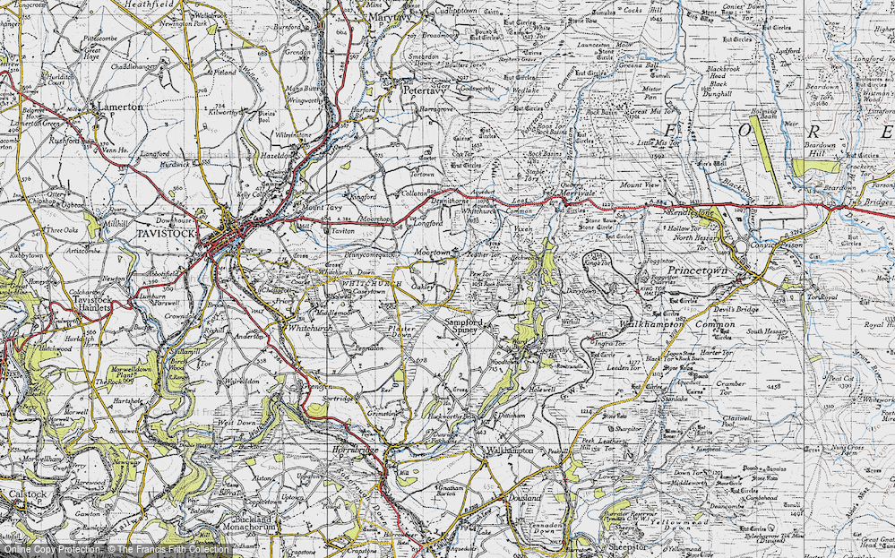 Old Map of Moortown, 1946 in 1946