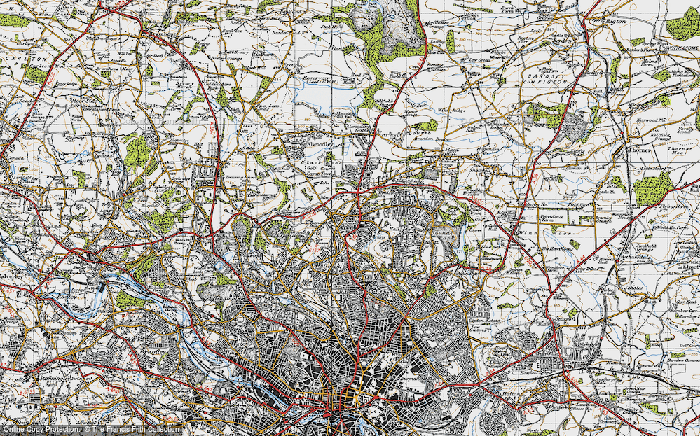 Historic Ordnance Survey Map Of Moortown 1947   Moortown 1947 Npo783572 Large 