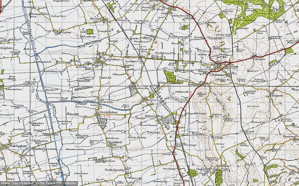 Old Map of Moortown, 1947 in 1947