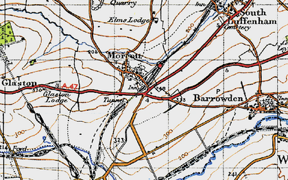 Old map of Morcott in 1946