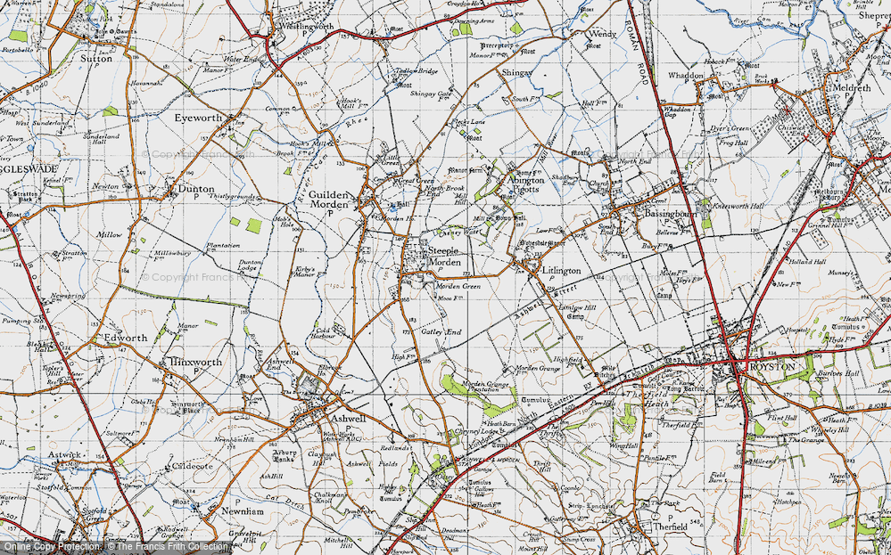 Old Map of Morden Green, 1946 in 1946