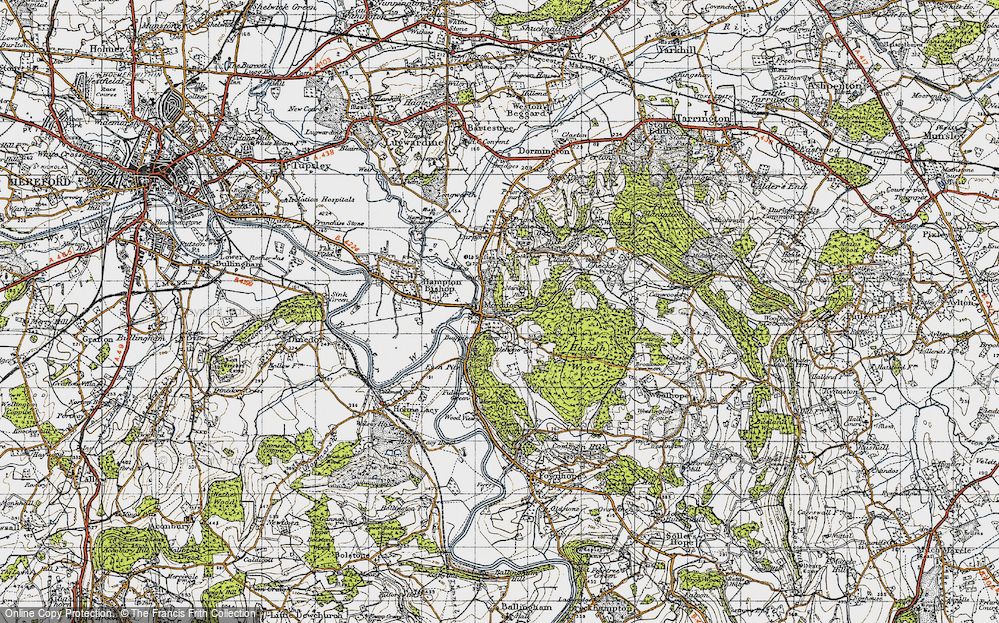 Old Map of Mordiford, 1947 in 1947