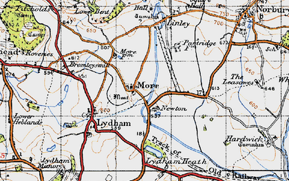Old map of More in 1947
