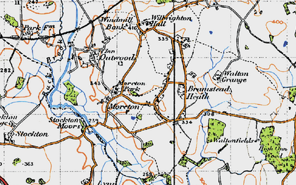 Old map of Moreton in 1946