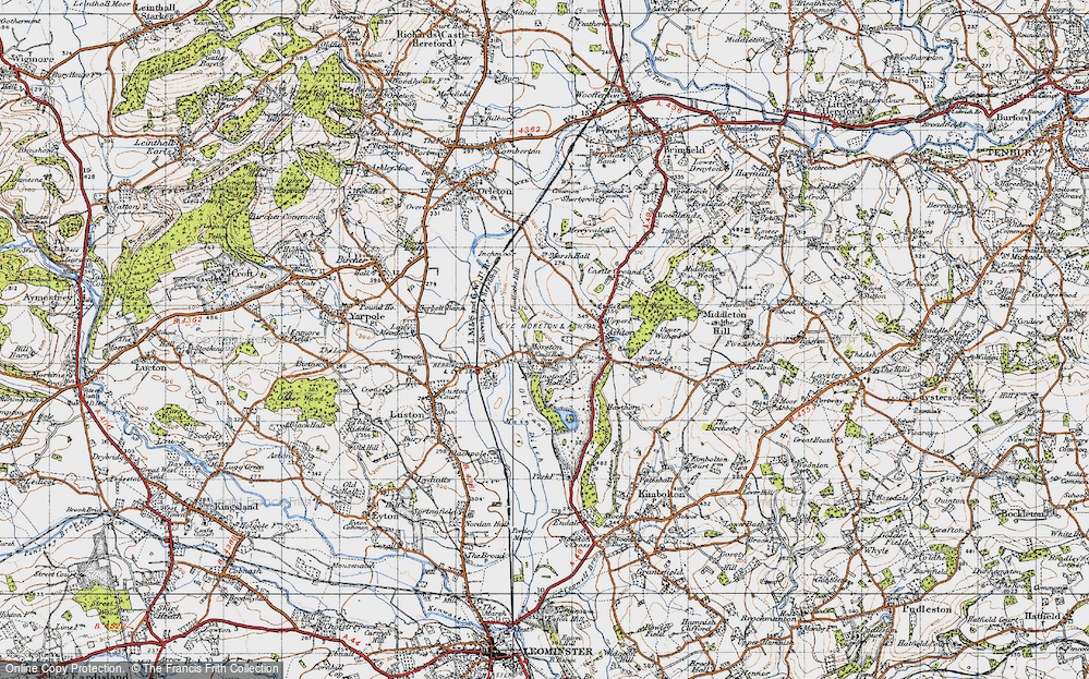 Old Map of Moreton, 1947 in 1947