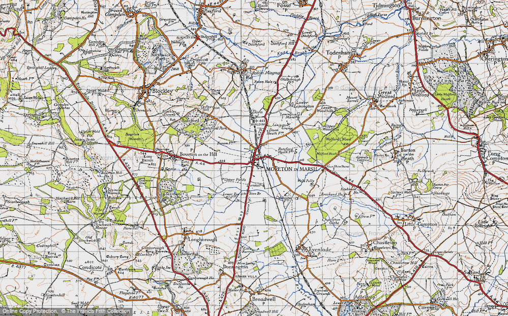 Old Map of Moreton-in-Marsh, 1946 in 1946