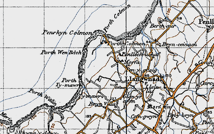 Old map of Morfa in 1947