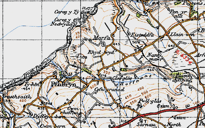 Old map of Morfa in 1947