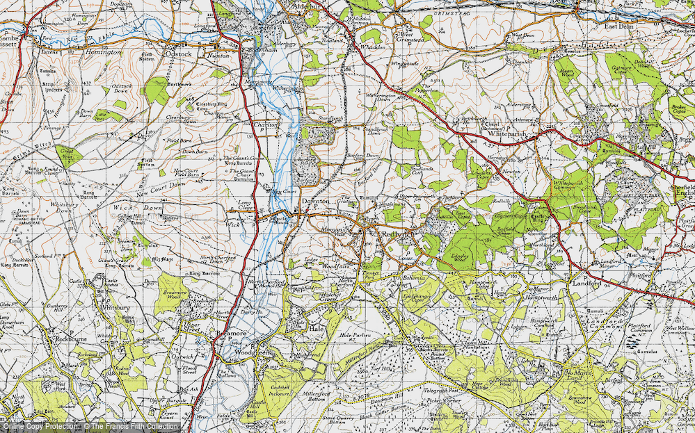 Old Map of Morgan's Vale, 1940 in 1940