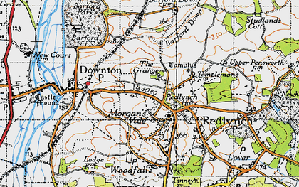 Old map of Morgan's Vale in 1940