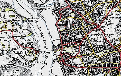 Old map of Morice Town in 1946