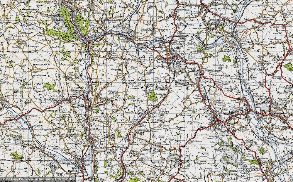 Old Map of Morley Park, 1946 in 1946