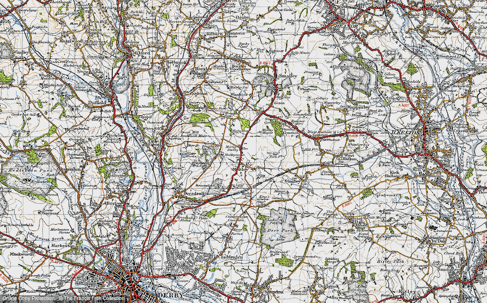 Old Map of Morley Smithy, 1946 in 1946