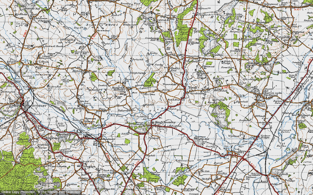Old Map of Morrey, 1946 in 1946