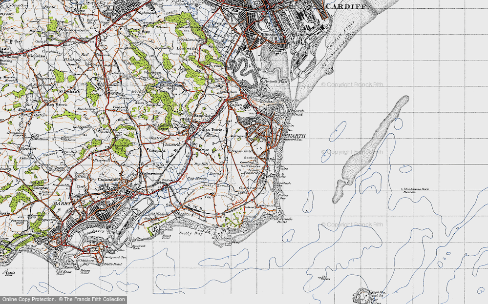 Old Map of Morristown, 1947 in 1947