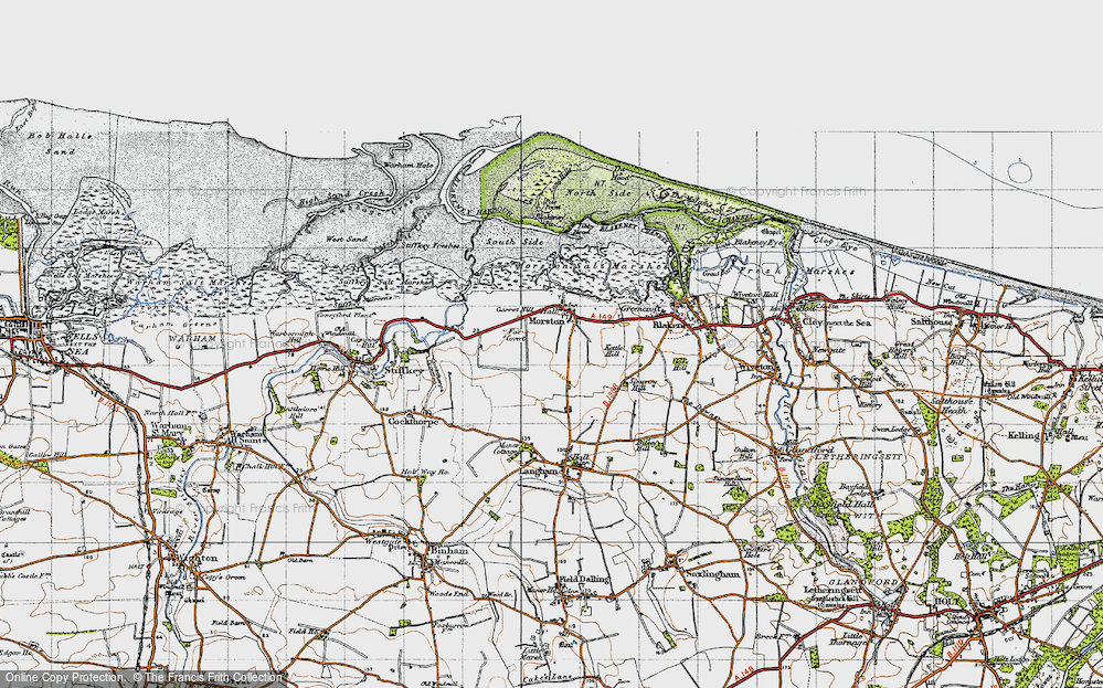 Old Map of Morston, 1946 in 1946