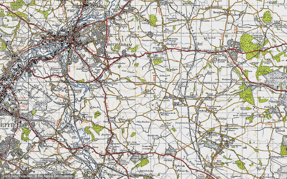 Old Map of Morthen, 1947 in 1947