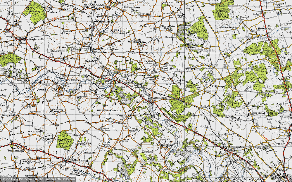 Old Map of Morton, 1945 in 1945