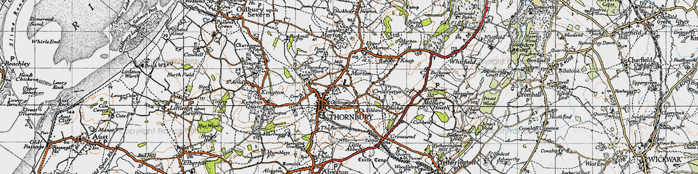 Old map of Morton in 1946