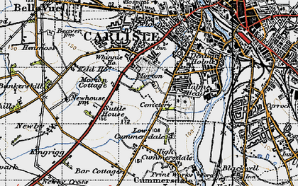 Old map of Morton in 1947