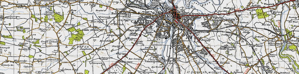 Old map of Morton in 1947